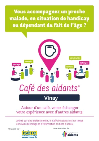 Plaquette Café des aidants Vinay 2nd semestre 2024