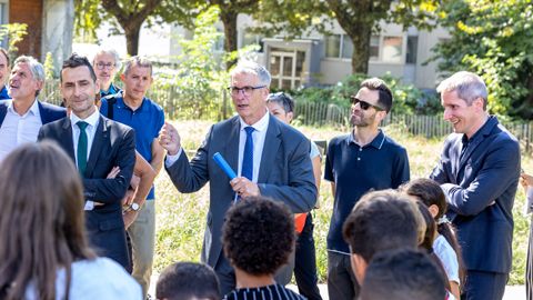 Rentrée scolaire au collège Fernand Léger à Saint-Martin d'Hères